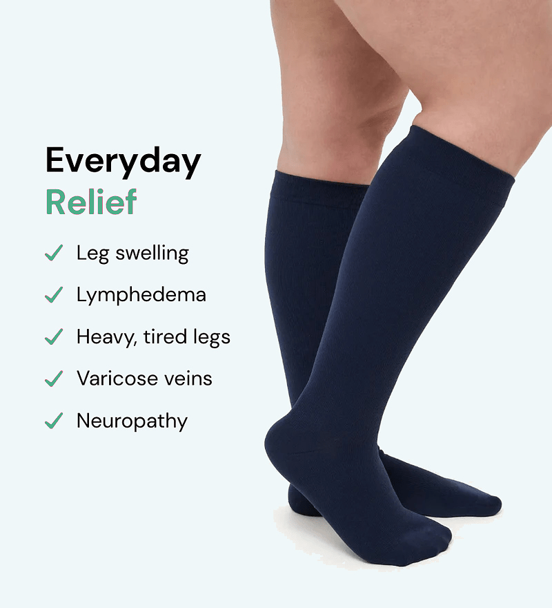 Legease™ Premium Wide-Calf Compression Socks - Leg Ease