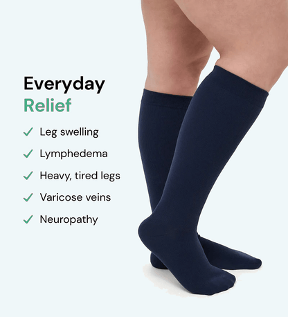 Legease™ Premium Wide-Calf Compression Socks - Leg Ease